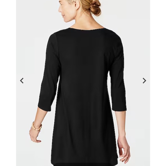 NWT Pure Jill by J.Jill Black Ballet-Sleeve Tunic SZ MT - Picture 11 of 14